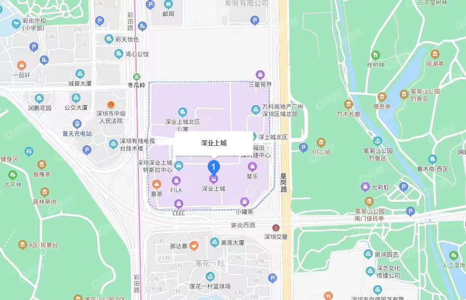 深業上城研發大廈，深圳上城南區-均價200元/平